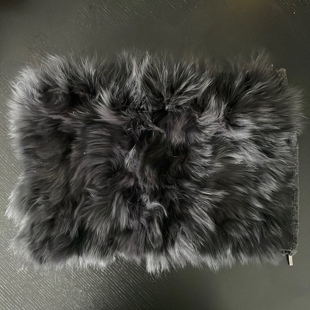 Knit snood with Fix fur front